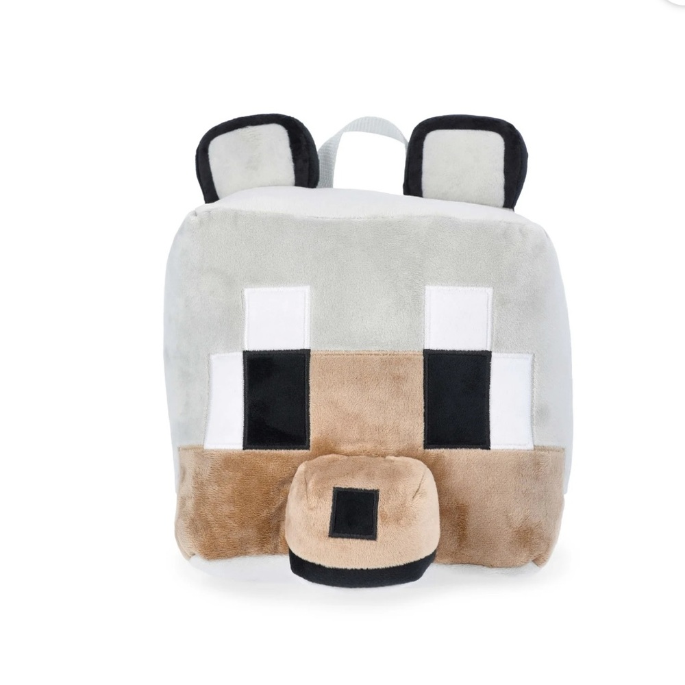 Minecraft Wolf Plush Backpack
